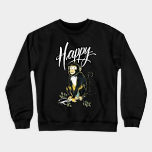 Happy Monkey Crewneck Sweatshirt